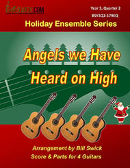 Bill Swick's Year 3, Quarter 2 - Holiday Ensembles for Four Guitars Guitar and Fretted sheet music cover Thumbnail